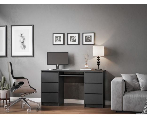 Стол письменный СМП 2,6 Мадера Графит