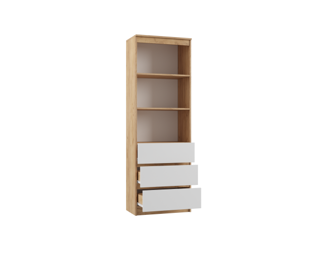 Стеллаж М600 Мадера Дуб крафт золотой