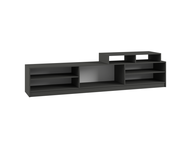 Тумба TV ТМ 2400 мм для гостиной Мадера Графит