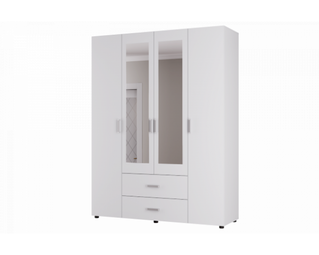 Шкаф четырехстворчатый Эва ШК-020 белый