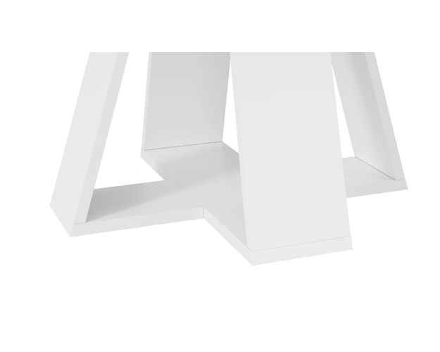 Стол обеденный Райнер тип 1 белый / ателье темный