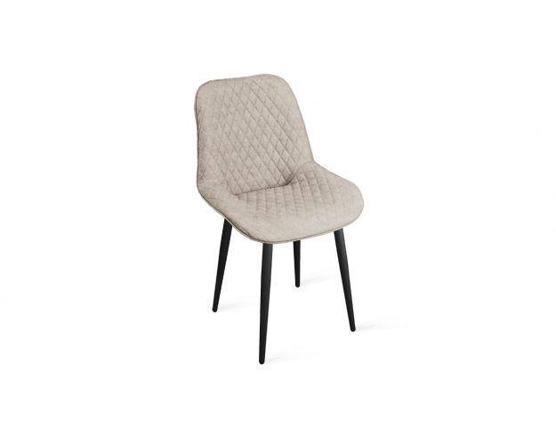 Стул «Оливер» К1С Черный муар/Микровелюр Duna Brilliant