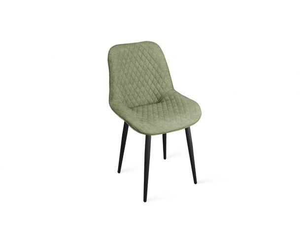 Стул «Оливер» К1С Черный муар/Микровелюр Duna Olive