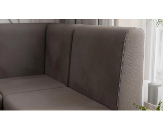 Диван угловой Каир ГН №2 исп.2 велюр Camaro 05 мокко